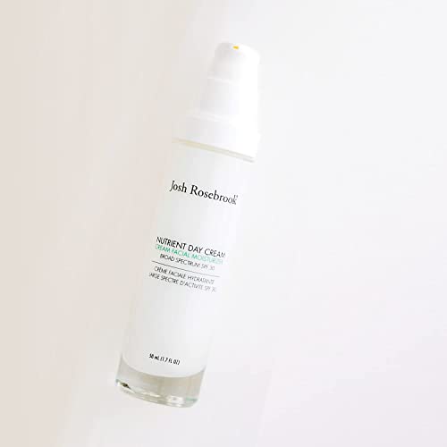 Josh Rosebrook Nutrient Day Cream - Regenerating Facial Moisturizer, High Protection Broad Spectrum Sunscreen SPF 30, Reef Safe