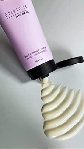 Josh Rosebrook Enrich Hair Mask for Dry & Damaged Hair, Deep Conditioning & lightweight - Anti-Frizz Leave-In Repair Treatment For Split Ends & Breakage, 4 fl oz