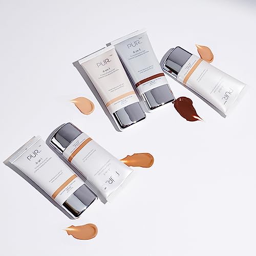 PÜR MINERALS 4 in-1 Tinted Moisturizer With SPF 20 - Vegan Friendly - Free of Paraben, Gluten & BPA - Light