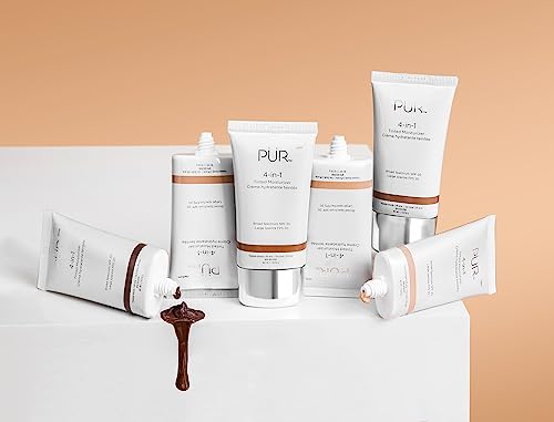 PÜR MINERALS 4 in-1 Tinted Moisturizer With SPF 20 - Vegan Friendly - Free of Paraben, Gluten & BPA - Light