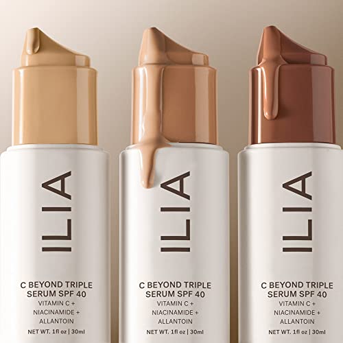 ILIA - C Beyond Triple Serum SPF 40 | Non-Toxic, Cruelty-Free, Clean Beauty (Translucent Tone 1)