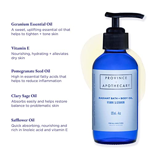 Province Apothecary Radiant Bath + Body Oil, 4 oz