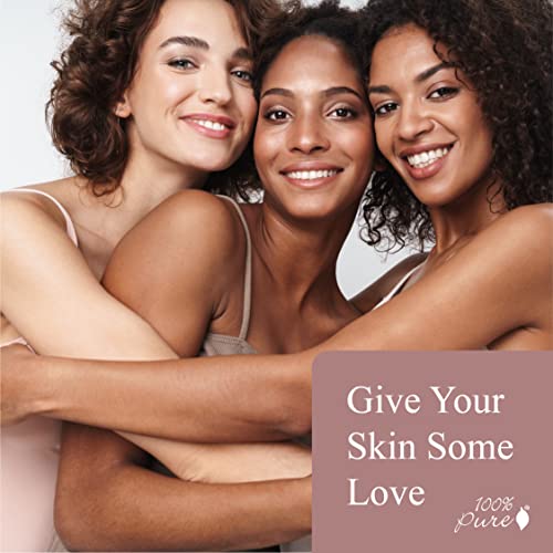 100% PURE Powder Foundation Matte Finish Face Makeup - Oil Absorbing Pressed Poreless Concealer - Vegan Fruit Pigmented Golden Peach Color (Medium-Tan Shade w/Neutral Undertones)
