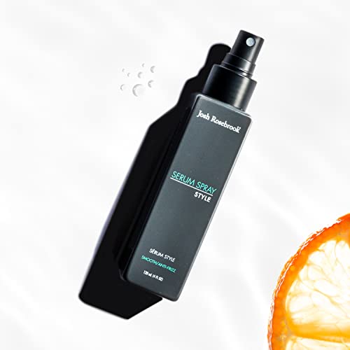Josh Rosebrook Serum Spray - anti-frizz, wave and curl smoothing and defining hair styling spray that also performs as a nourishing, herbal-active scalp treatment