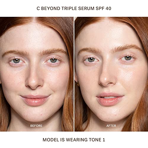 ILIA - C Beyond Triple Serum SPF 40 | Non-Toxic, Cruelty-Free, Clean Beauty (Translucent Tone 1)