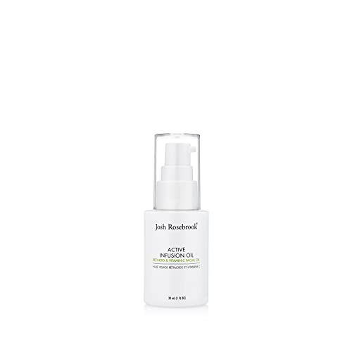 Josh Rosebrook - Active Infusion Oil Retinoid & Vitamin C Facial Serum Improves Skin Texture & Tone, Reduces Fine Lines, Increases Elasticity