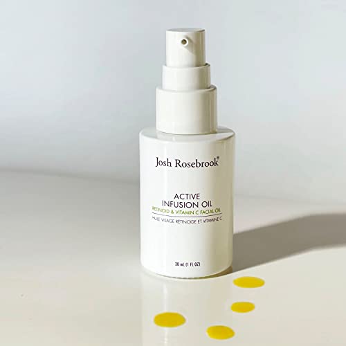 Josh Rosebrook - Active Infusion Oil Retinoid & Vitamin C Facial Serum Improves Skin Texture & Tone, Reduces Fine Lines, Increases Elasticity