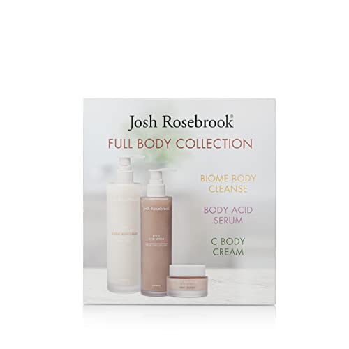 Josh Rosebrook - Full Body Collection (Biome Body Cleanse, Body Acid Serum and C Body Cream)- Cleanses, Tones, and Regenerates - Suitable for All Skin Types (Oily, Combination, Balanced, and Dry)