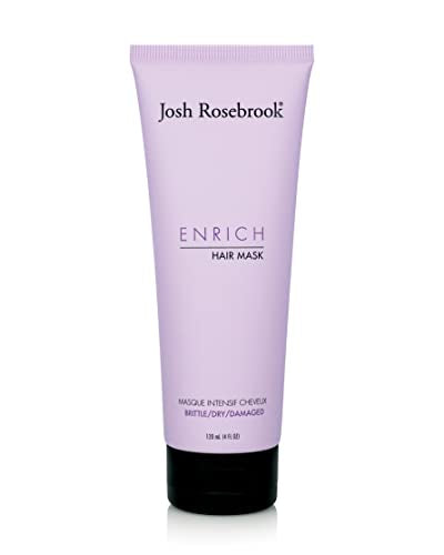 Josh Rosebrook Enrich Hair Mask for Dry & Damaged Hair, Deep Conditioning & lightweight - Anti-Frizz Leave-In Repair Treatment For Split Ends & Breakage, 4 fl oz